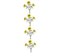BESPORTBLE 4 Pièces Broche Tournesol Soleil Floral Badge De Broche De Conception De Fleurs Épinglette De Costume Broche Épingle Tournesol Broche Femme Épingle à Revers à Fleur Unique Alliage