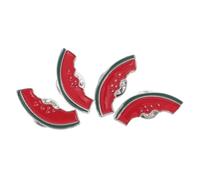 BESPORTBLE 4 pièces Broches Pastèque Émail Alliage de Zinc Accessoires Été Colorés pour Écharpes Cardigans Sacs et Chapeaux Badges Décoratifs pour Vêtements