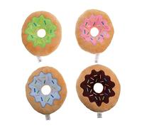 BESPORTBLE 4 pièces Chien Peluche Donuts à Mâcher Sonore pour Chiots Favorise Habitudes et Divertissement