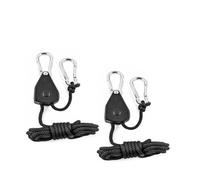 BESPORTBLE 4 Pièces Cintre De Corde Léger Élèvent La Lumière Cliquet Cintres De Lumière De Corde Élèvent Des Cintres à Clip De Corde Légers Pousser La Poulie Légère Cintre En Métal Les Lampes