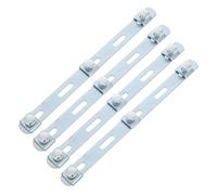 BESPORTBLE 4 Pièces Clip de Fixation du Plateau à Grille Métallique | Bande de Support Argenté, Installation Facile, Réduit les Vibrations, pour Panneaux Maillés et Cages