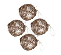 BESPORTBLE 4 Pièces Constructeur De Nids De Colibris Cage Mangeoire pour Les Oiseaux Jouets pour Oiseaux Jouets Perroquet Mangeoire à Poulet Belvédère Stand D'oiseau Piège à Rat Coton