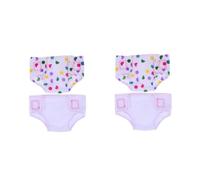 BESPORTBLE 4 Pièces Couches Lavables pour Poupée Ajustables Culottes Réutilisables pour Poupées Garçon Fille Accessoires de Toilette pour Jeu Dimitation Fille Lot