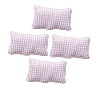 BESPORTBLE 4 Pièces Coussins Miniatures pour Maison de Poupées Accessoires de Décoration Réalistes pour et Scènes Miniatures Modèle de Coussins pour Créer Une Ambiance de Vie Votre Mini
