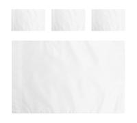 BESPORTBLE 4 Pièces Drapeau de Jardin Extérieur en Polyester Blanc, Design DIY Installation Facile, pour Décoration de Pelouse Saisonnière