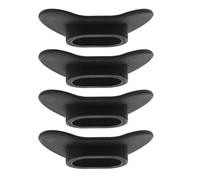 BESPORTBLE 4 Pièces Embout Buccal de Régulateur de Plongée en Silicone Souple Noir, Protège-lèvres Confortable Abrasion, Compatible Plupart des Détendeurs et Tubas pour Plongée