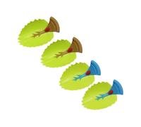 BESPORTBLE 4 pièces Extension de Robinet pour Garçon Fille Tpe Souple Guide Eau Sécurisé Prolongateur de Lavabo pour Lavage Facile des Mains Assorties Bleu et Marron