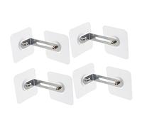 BESPORTBLE 4 pièces Fixation Murale Adhésive Basculement pour Meubles Kit de Réglables pour Commode Protection Garçon Fille et Animaux Fixation Sécurisée sans Perçage Stabilité Renforcée