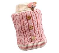BESPORTBLE 4 Pièces Gilet en Coton pour Chiot Vêtements pour Chiens d'eau Froide Chien d'hiver Chiffon Chaud pour Chiot Vêtements pour Animaux De Compagnie Beau Costume De Chiot en Tissu Rose