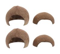 BESPORTBLE 4 Pièces Grotte à Serpents Cachette Naturelle en Coquille pour Gecko Et Hermite Abri pour Reptiles Et Terrarium