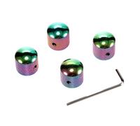 BESPORTBLE 4 pièces Guitar Volume Knobs Metal Round Tuning Control For Electric And Bass Guitars Fit Stylish Wear-resistant Accessories