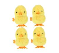 BESPORTBLE 4 Pièces Jouets à Remonter Poulets Sautants pour Garçon Fille Jouets Mécaniques Cartoon Poulets pour Panier Pâques Garçon Fille