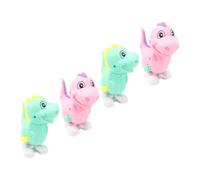 BESPORTBLE 4 pièces Lot de Jouets à Remonter Dinosaure Colorés pour Garçon Fille Jouets Mécaniques Amusants et Sécurisés pour Développer la Coordination Main-œil Couleur Couleur Aléatoire