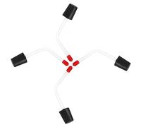 BESPORTBLE 4 Pièces Mangeoires pour Tubes Dalimentation Extérieurs Durables avec Design Naturel pour Attirer Oiseaux