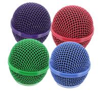 BESPORTBLE 4 pièces Microphone Mesh Head Metal Replacement Windscreen Set Easy Install For Versatile Use