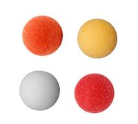 BESPORTBLE 4 pièces Mini Balles de Football de Remplacement pour Jeu de Football de Table Plastique Multicolore Blanc Rouge Orange Adapté à Usage Intérieur et Extérieur