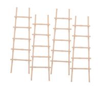 BESPORTBLE 4 pièces Miniature Dollhouse Ladder Set Realistic Mini Step Staircase for DIY Landscape and Fairy Garden Decor Compact Portable Toy Ladder Accessories for Dollhouse Furniture