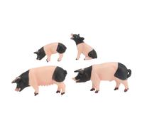 BESPORTBLE 4 pièces Modèles Miniatures de Cochons Décoratifs Jouets Animaux de Ferme Réalistes pour Garçon Fille Éducatif de Cognition Animale