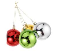 BESPORTBLE 4 Pièces Ornements de Noël Personnalisables Transparent Lot de Boules à Photo pour Décorations de Sapin Sublimation Rouge Or et Vert pour Célébrations Festives
