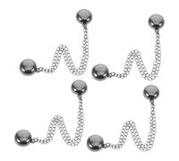 BESPORTBLE 4 Pièces Outil De Bord De Boucle Magnétique Épingles De Sûreté Pour Les Vêtements Clip Magnétique Épingles De Sûreté Petites Pinces à Linge Pour Serrer La Robe Alliage Black