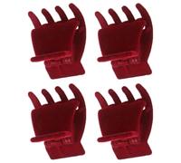 BESPORTBLE 4 Pièces Petite Pince à Griffes pour Cheveux, Velours Rouge | Fixation Facile et Maintien, Accessoires de Coiffure Compacts, Se Glisse Paquet ou Poche