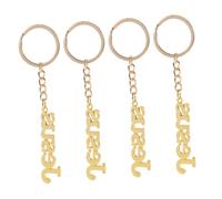 BESPORTBLE 4 Pièces porte-clés Jésus Pendentif de trousseau porte-clés religieux porte-clés mignon faveurs de retour d'invité Ornement suspendu mini pendentif Métal Doré