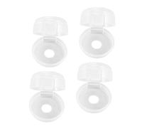BESPORTBLE 4 pièces Protections Boutons Cuisinière Couvre Sécurité Gaz Sans Adhesif Verrou Garçon Fille Pour Four et Brûleur Protection Anti-allumage Accidentel