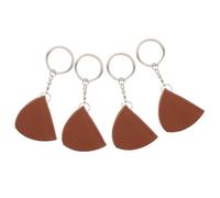 BESPORTBLE 4 Pièces PU Guitar Pick Storage Box Keychain Organizer Rock Style Plectrum Holder for Ukulele Musicians