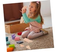BESPORTBLE 4 pièces Puzzle Bois T Forme Éducatif Bois pour Garçon Fille et Adultes Jeu de Blocs Intelligence Éducatif pour Développement Cognitif et Créativité Familiale