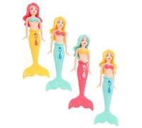 BESPORTBLE 4 Pièces Quatuor Jouets de Plongée Forme de Sirène pour Garçon Fille Ensemble de Jouets de Piscine pour Activités Aquatiques