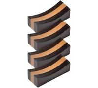BESPORTBLE 4 pièces Repose-Baguettes Bois Ébène Support Créatif pour Baguettes Cuillères et Fourchettes Décor Vintage pour Table à Manger