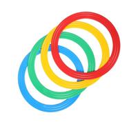 BESPORTBLE 4 Pièces Ronds de Jonglage Accessoires de Performance Rouge Vert Bleu et Jaune pour Vos Compétences Jonglage pour Artistes de Spectacles de Rue