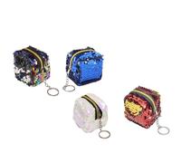 BESPORTBLE 4 Pièces Sequins Réversibles Sacs de Rangement pour Changement Accessoires de Voyage