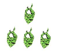 BESPORTBLE 4 Pièces Serviette Triangulaire pour Animal De Compagnie Bandana d'anniversaire pour Écharpe Portable pour Bandana Lavable pour Chat Écharpe Réutilisable pour