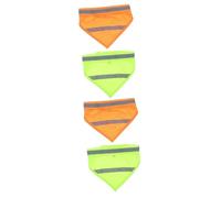 BESPORTBLE 4 Pièces Serviette Triangulaire pour Animaux De Compagnie Gilet Réfléchissant Écharpe Tendance Chiot Bandana Écharpe Réfléchissante pour Chiot Foulard pour Animaux De