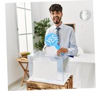 BESPORTBLE 4 Pièces Set de Panneaux de Vote Réutilisables Mousse Planche de Jugement Portable Oui Non pour Écoles et Classe Accessoire de Vote et Facile à Nettoyer