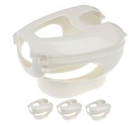 BESPORTBLE 4 pièces Support Plastique pour Alimentation et Soins des Oiseaux Fixation Stable et Confortable pour Pigeons