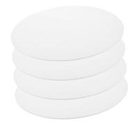 BESPORTBLE 4 Pièces Tapis Antivibrations pour Platine Vinyle Tapis Feutre Blanc Antistatique Accessoires de Protection pour Lecteur de Disques