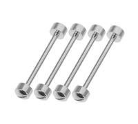 BESPORTBLE 4 Pièces Watch Band Screw Tubes Steel Rods for Strap Connection Watch Repair Pins Compatible with Metal and Leather Bands