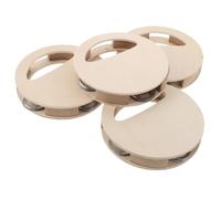 BESPORTBLE 4 Pièces Wooden Rattles Diy Kit For Infants Natural Organic Wood Montessori Toy Bell For Early Learning And Parent Child Craft Interaction
