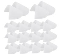 BESPORTBLE 40 Paires D'Épaulettes En Éponge En Tissu Rembourré Pour L'Entraînement Pour Femmes Pour Robe Vêtements Couture Blanc