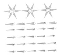 BESPORTBLE 40 Pièces charmes de cône de style hiphop punk pendentif pour bracelet Accessoires vintage Charms pour bracelets charmes de style punk Charmes de bijoux Alliage de zinc Silver