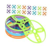 BESPORTBLE 40 Pièces Flying Disc Supplement Set Plastic Outdoor Toys Compatible with Handheld and Foot Powered Launchers for Family Gatherings and School Activities Couleur