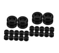BESPORTBLE 40 Pièces Lot de Perles de Remplacement pour Cordes de Guitare Folk Accessoires Durables pour Modification Facile Noir pour Entretien Électrique