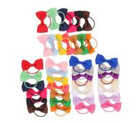 BESPORTBLE 40 Pièces Petits Nœuds Colorés avec Élastiques Accessoires pour Chiots Poodle Maltese et Races
