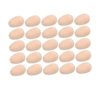 BESPORTBLE 40 pièces Œufs Bois à Décorer pour Pâques Accessoires DIY Décorations Artisanales Inachevées Kit Créatif Familial et Scolaire