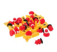 BESPORTBLE 40pièces Mini Cônes de Signalisation et Panneaux de Signalisation Accessoires pour Dioramas Décorations pour Mini-paysages Outils de Jeu pour Scènes Miniatures Simulées