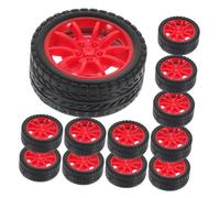 BESPORTBLE 40pièces Roues de Voiture pour Jouets Pneus pour Camions Robots Maquettes et Projets Éducatifs