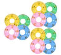 BESPORTBLE 45 Pièces Mini Swim Rings Photo Props Compact and Tiny Swim Rings for Mini House Decoration and Pool Toy Accessories Couleur Aléatoire