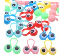 BESPORTBLE 48 pièces Anneaux de Doigt Œil Écarquillé Jouets Portables pour Garçon Fille Fête Anniversaire Interactifs Mix Couleurs